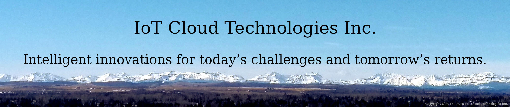 IoT Cloud Technologies Inc. - Intelligent innovations for today’s challenges and tomorrow’s returns.